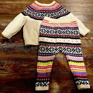 Old navy baby girls sweater 2 piece set